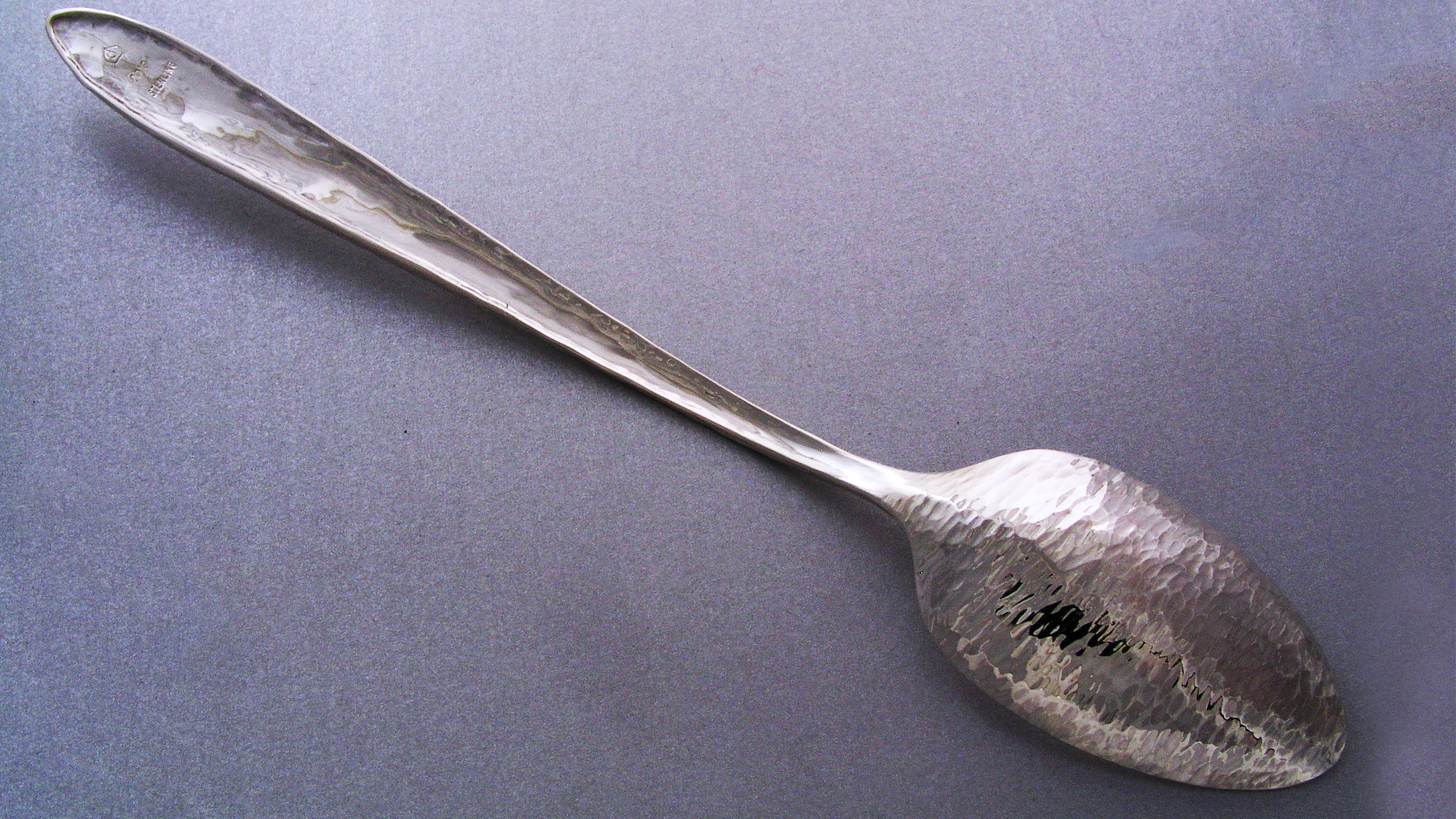 Hand-forged Silver Spoon, bottom