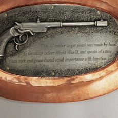 Target Pistol Plaque