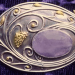 Amethyst Brooch