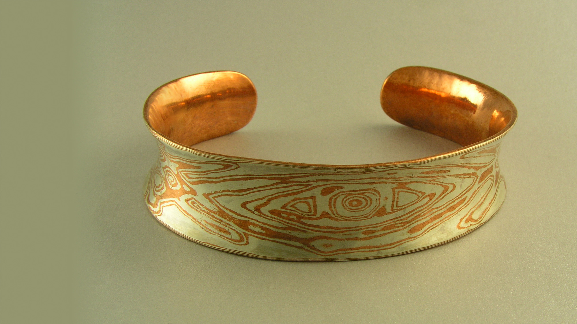 Mokume Copper Bracelet