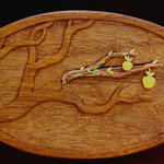 Mokume Apple Bough Pin