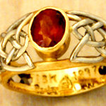 Ruby Celtic Ring