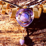 Lake LBJ Lavender Pearl Ribbon Pendant